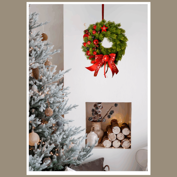Wianek świąteczny 40 cm – naturalna dekoracja Świąteczna