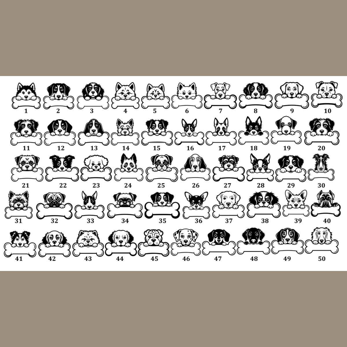 Personalizowana drewniana bombka z psem – 100 ras do wyboru, grawer z imieniem